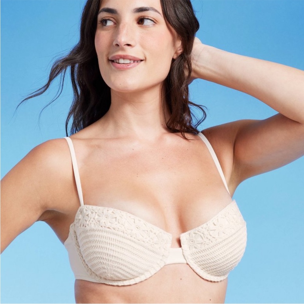 Shade & Shore Women’s Crochet Underwire Bikini Top